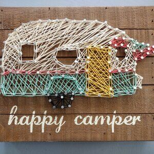 Happy camper string art